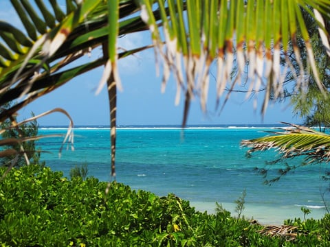 Turquoise water inside the reef, Grand Cayman