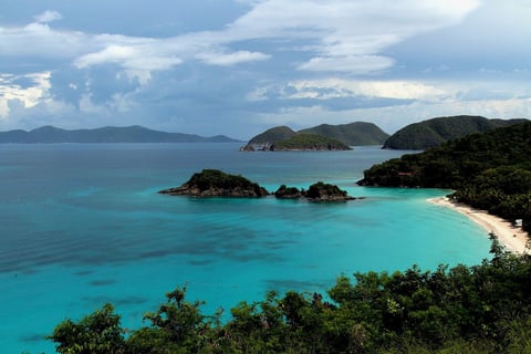 Overlook above Trunk Bay, St. John, US Virgin Islands