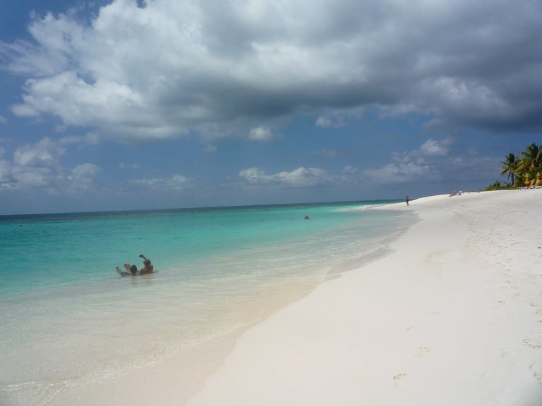 Turquoise water and white sand at Shoal Bay East, Anguilla